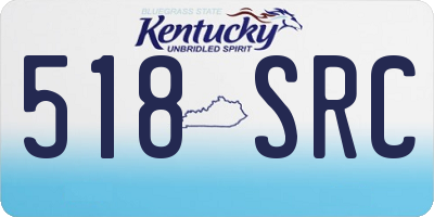 KY license plate 518SRC