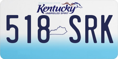 KY license plate 518SRK