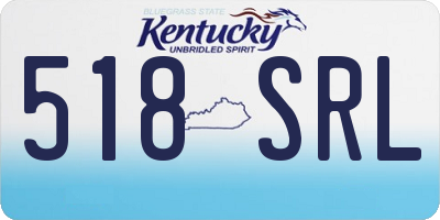 KY license plate 518SRL