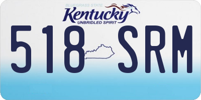 KY license plate 518SRM