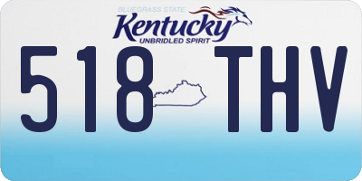 KY license plate 518THV