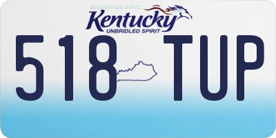 KY license plate 518TUP
