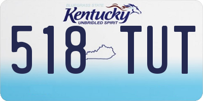 KY license plate 518TUT