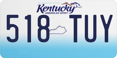 KY license plate 518TUY