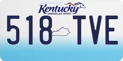 KY license plate 518TVE