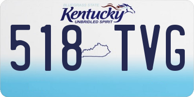 KY license plate 518TVG