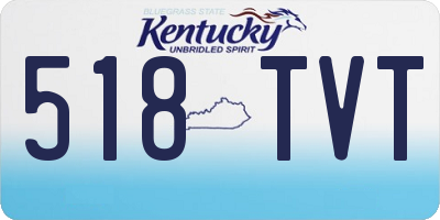 KY license plate 518TVT