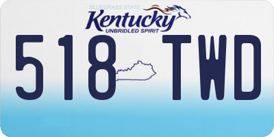KY license plate 518TWD