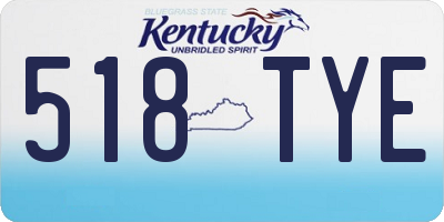 KY license plate 518TYE