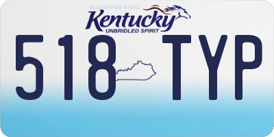 KY license plate 518TYP