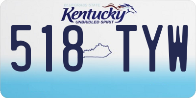 KY license plate 518TYW