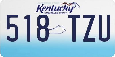 KY license plate 518TZU
