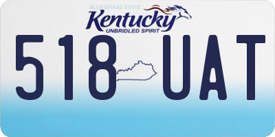 KY license plate 518UAT