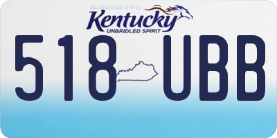 KY license plate 518UBB