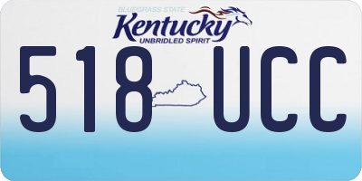 KY license plate 518UCC
