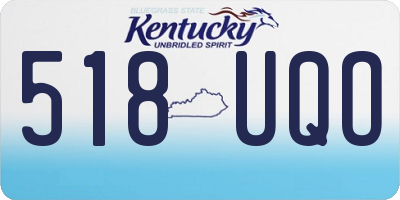KY license plate 518UQO