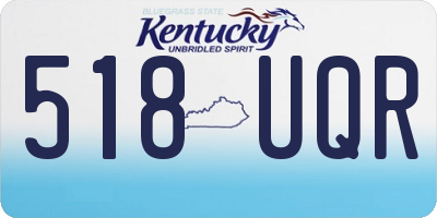 KY license plate 518UQR