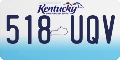 KY license plate 518UQV