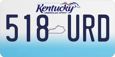 KY license plate 518URD