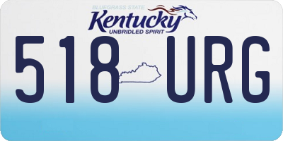 KY license plate 518URG
