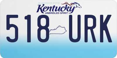 KY license plate 518URK