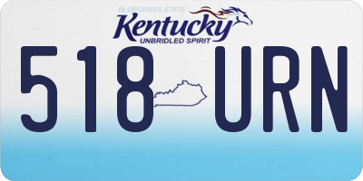 KY license plate 518URN