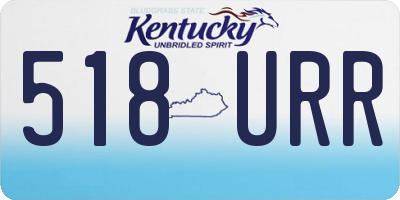 KY license plate 518URR