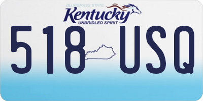 KY license plate 518USQ