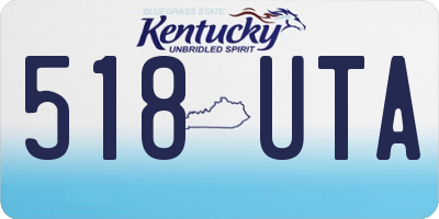 KY license plate 518UTA