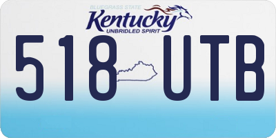 KY license plate 518UTB