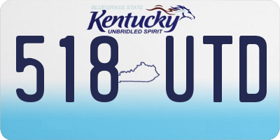 KY license plate 518UTD