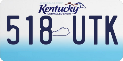KY license plate 518UTK