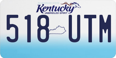 KY license plate 518UTM