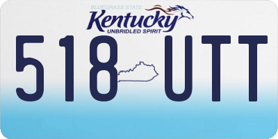 KY license plate 518UTT