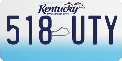 KY license plate 518UTY