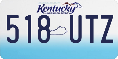 KY license plate 518UTZ
