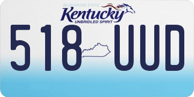 KY license plate 518UUD