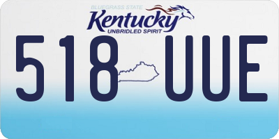 KY license plate 518UUE