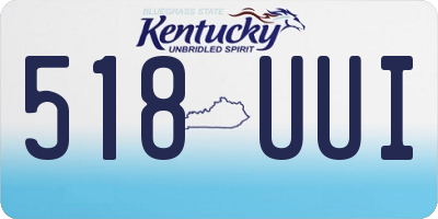 KY license plate 518UUI