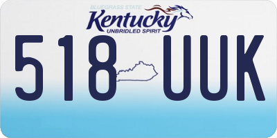 KY license plate 518UUK