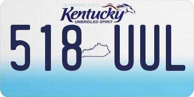 KY license plate 518UUL