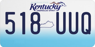 KY license plate 518UUQ