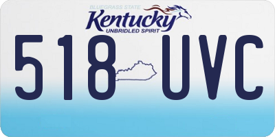 KY license plate 518UVC