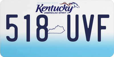 KY license plate 518UVF