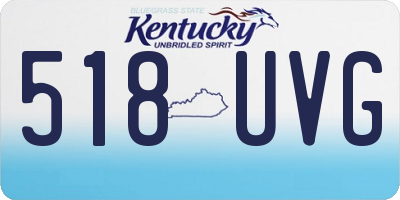 KY license plate 518UVG