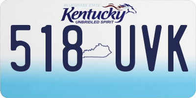 KY license plate 518UVK