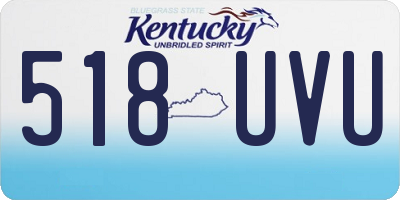 KY license plate 518UVU