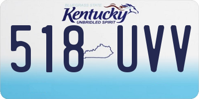 KY license plate 518UVV