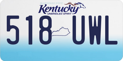 KY license plate 518UWL