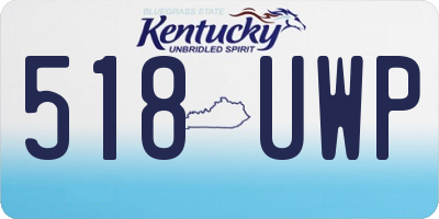 KY license plate 518UWP